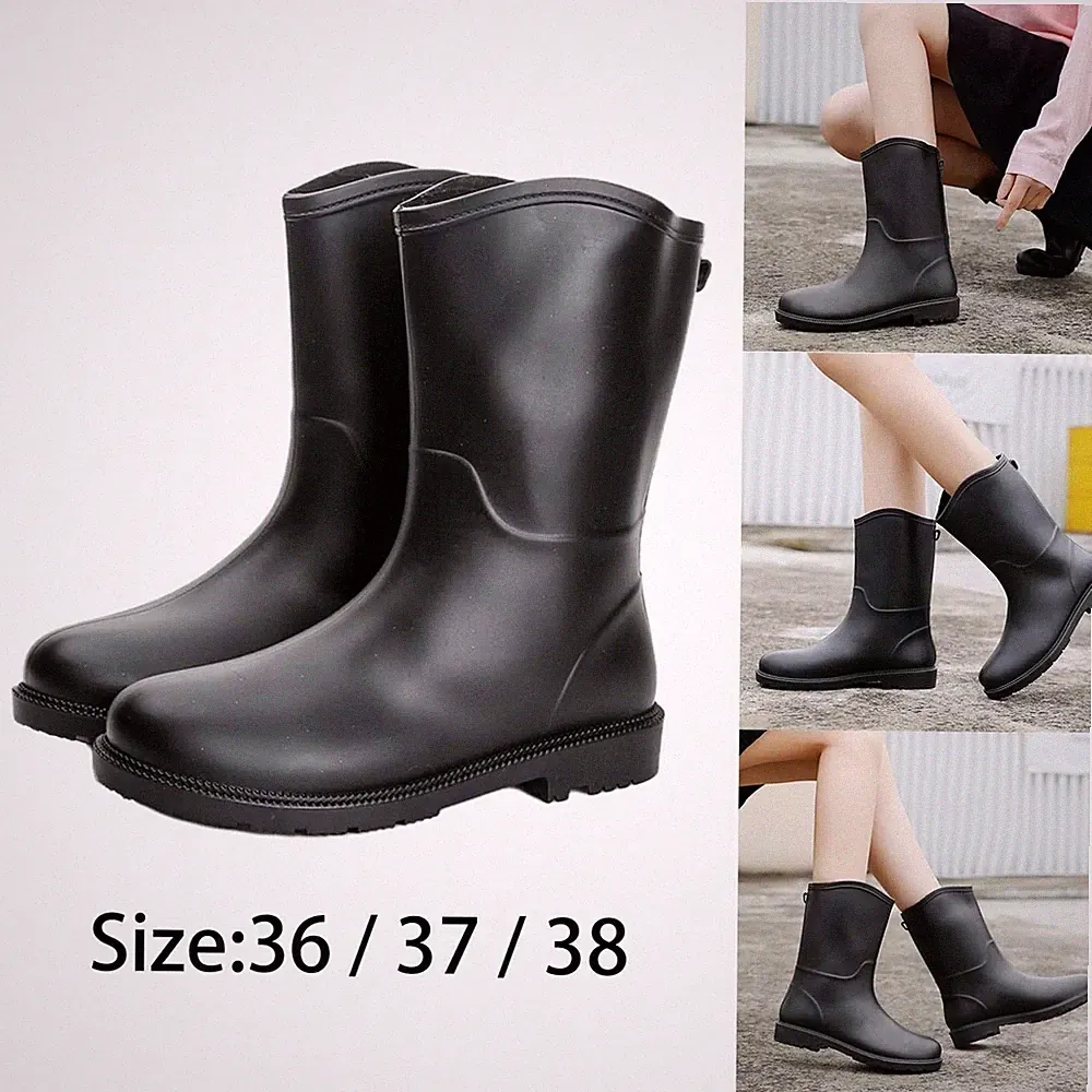 Damen Regenstiefel wasserdichte modische Regenschuhe für Outdoor-Radfahren