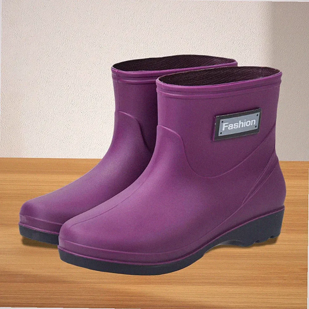Damen Regenstiefel Wasserfeste Gummistiefel Rutschhemmende Garten Schuhe Robuste