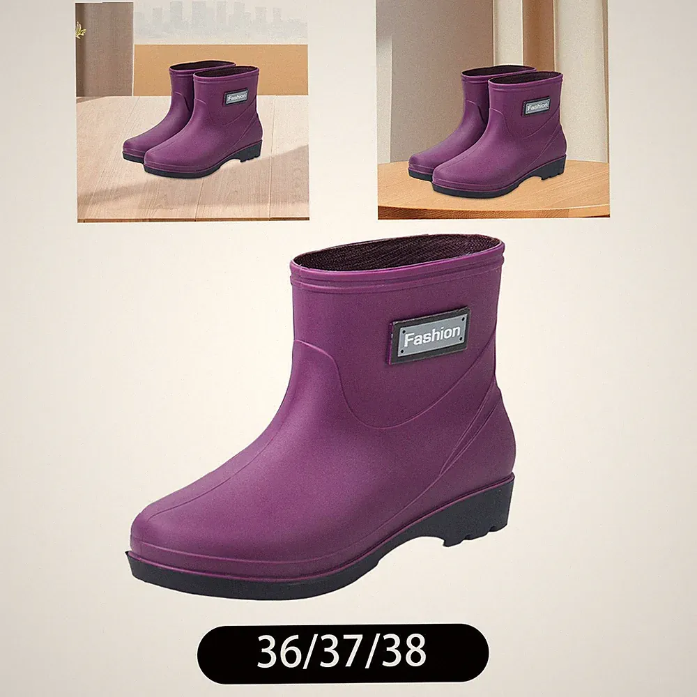 Damen Regenstiefeletten Knöchelstiefel Regenstiefel für Outdoor-Aktivitäten