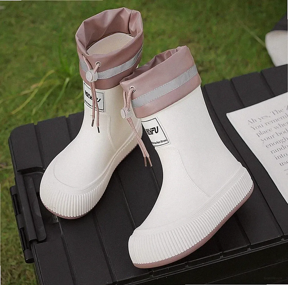 Damen RegenstiefeSchuhe Für Garten Arbeite Gummistiefel Regenschuhe Wasserdich