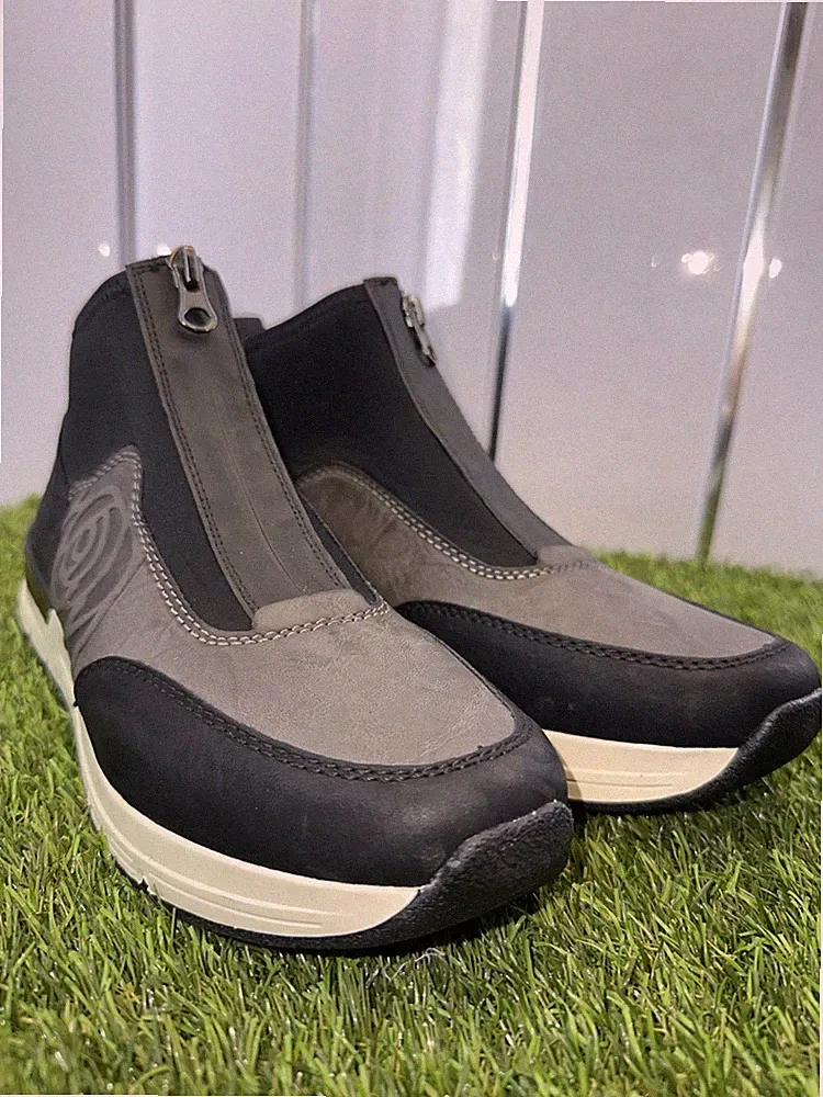 Damen Rieker Stiefeletten Größe 7, Frontreißverschluss, Rosenemblem, absolut traumhaft