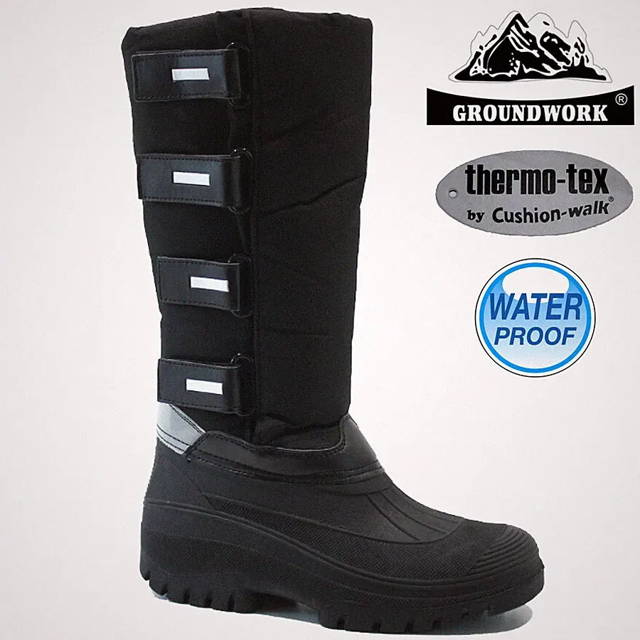 DAMEN SCHNEESCHUHE DAMEN WINTERMUCKER THERMO PELZ YARD WELLINGTONS SKISCHUHE