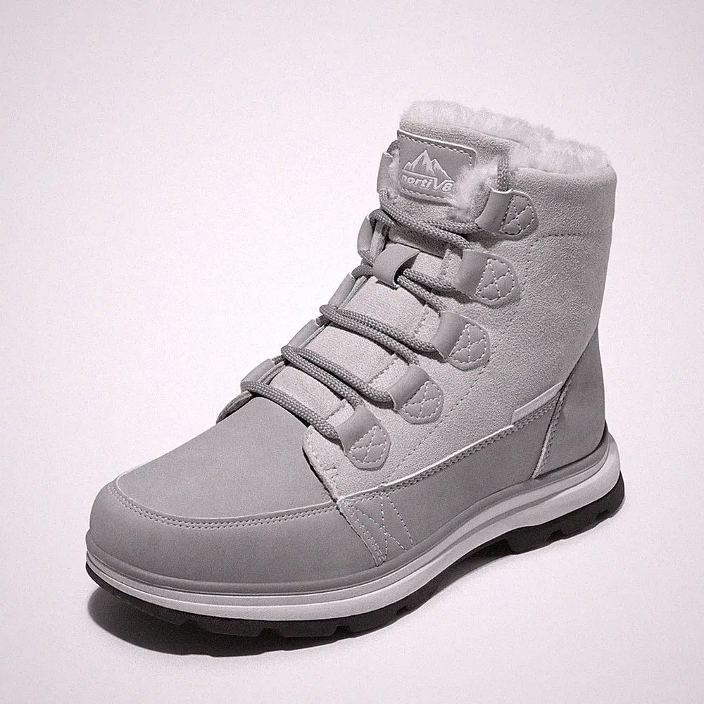 Damen Schneestiefel – Wasserabweisende gefütterte Winterstiefel Gr. 40.5
