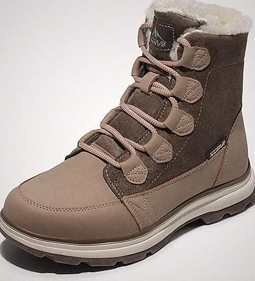 Damen Schneestiefel – Wasserabweisende gefütterte Winterstiefel Größe 40