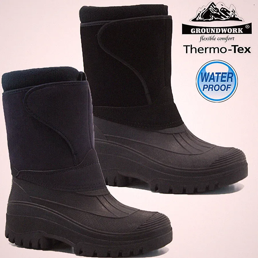 DAMEN SCHNEESTIEFEL WINTER WASSERDICHT MUCKER THERMO WELLINGTONS PELLSTIEFEL GRÖSSE