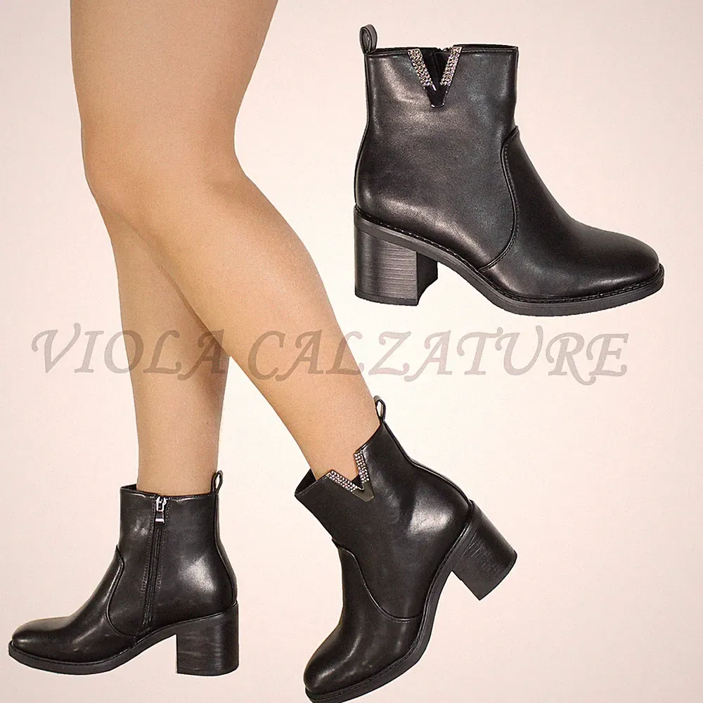 Damen Schuhe Stiefel Stiefeletten Biker Boots Bequem Strass 1392