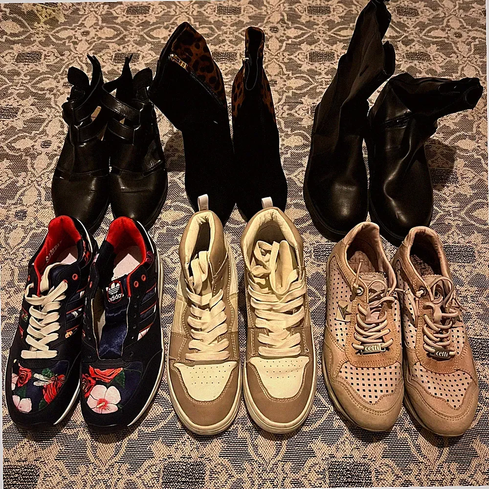 Damen Schuhpaket Konvolut Sammlung 6 Paar Schuhe Gr 38/37 Adidas Stiefel Sneaker