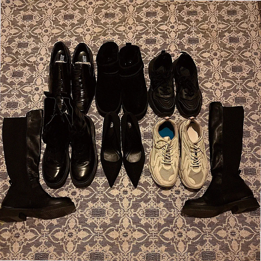 Damen Schuhpaket Konvolut Sammlung 7 Paar Schuhe Größe 39 Stiefel Zara Pumps Lot