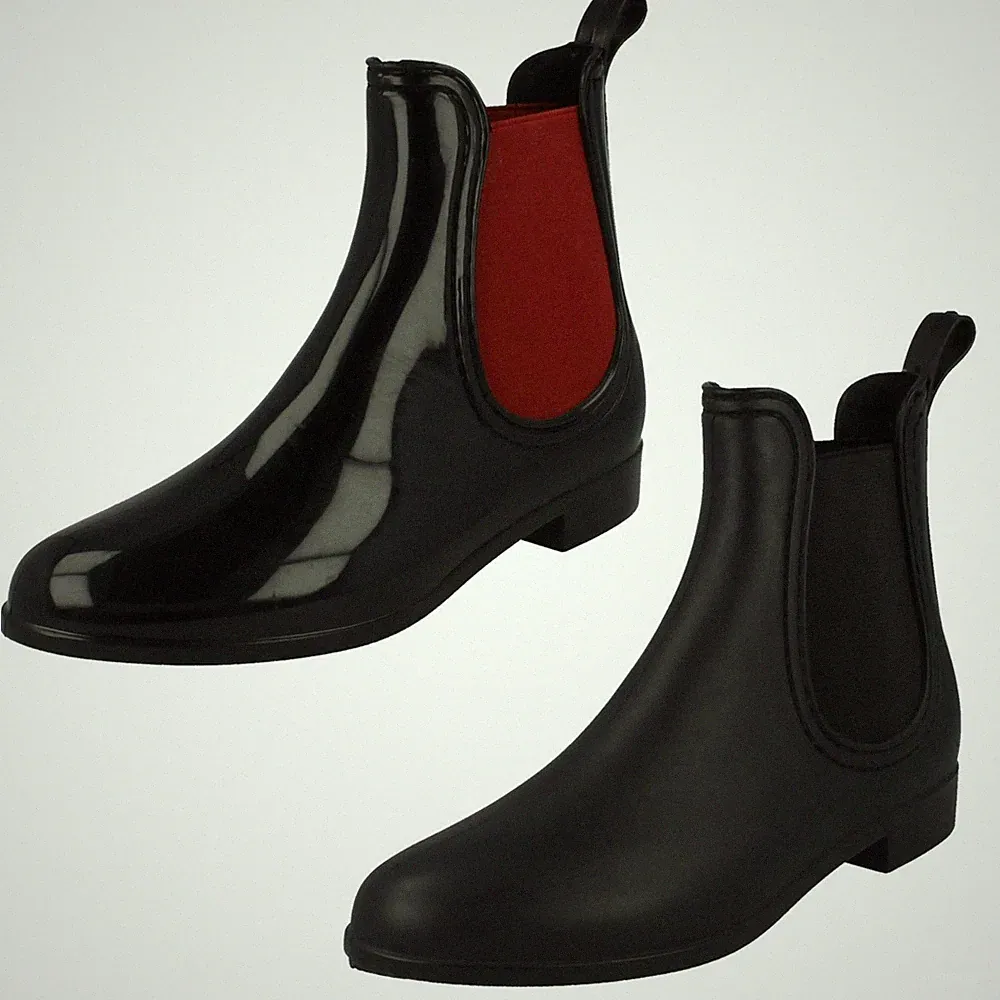 Damen Spot On Chelsea Stiefel Stil Stiefeletten