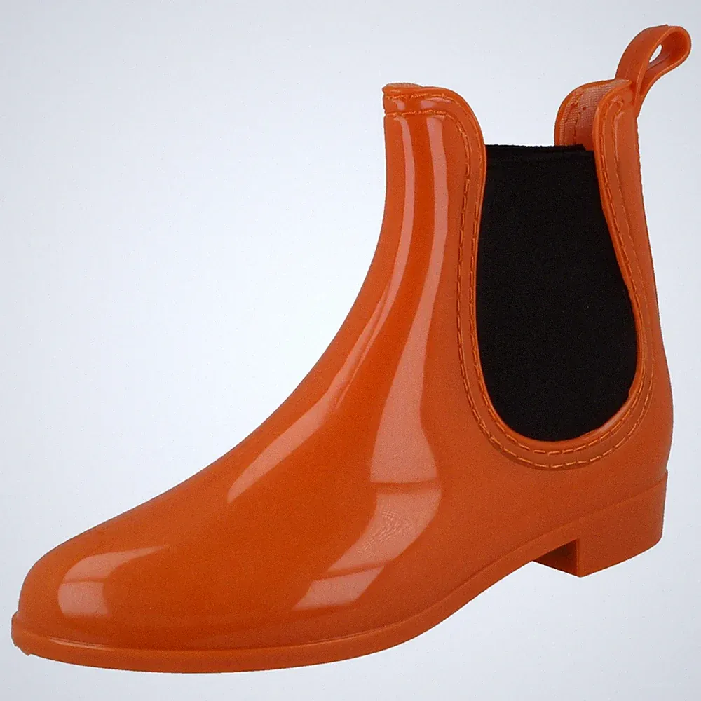 Damen Spot On Flach Knöchel - Gummistiefel