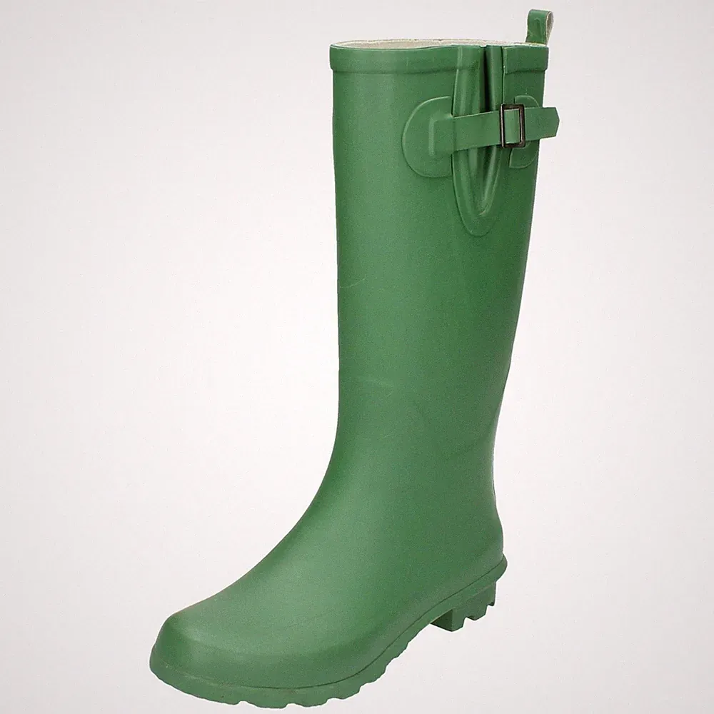 Damen Spot On Flache Gummistiefel Stiefel, Kniehoch Gummistiefel