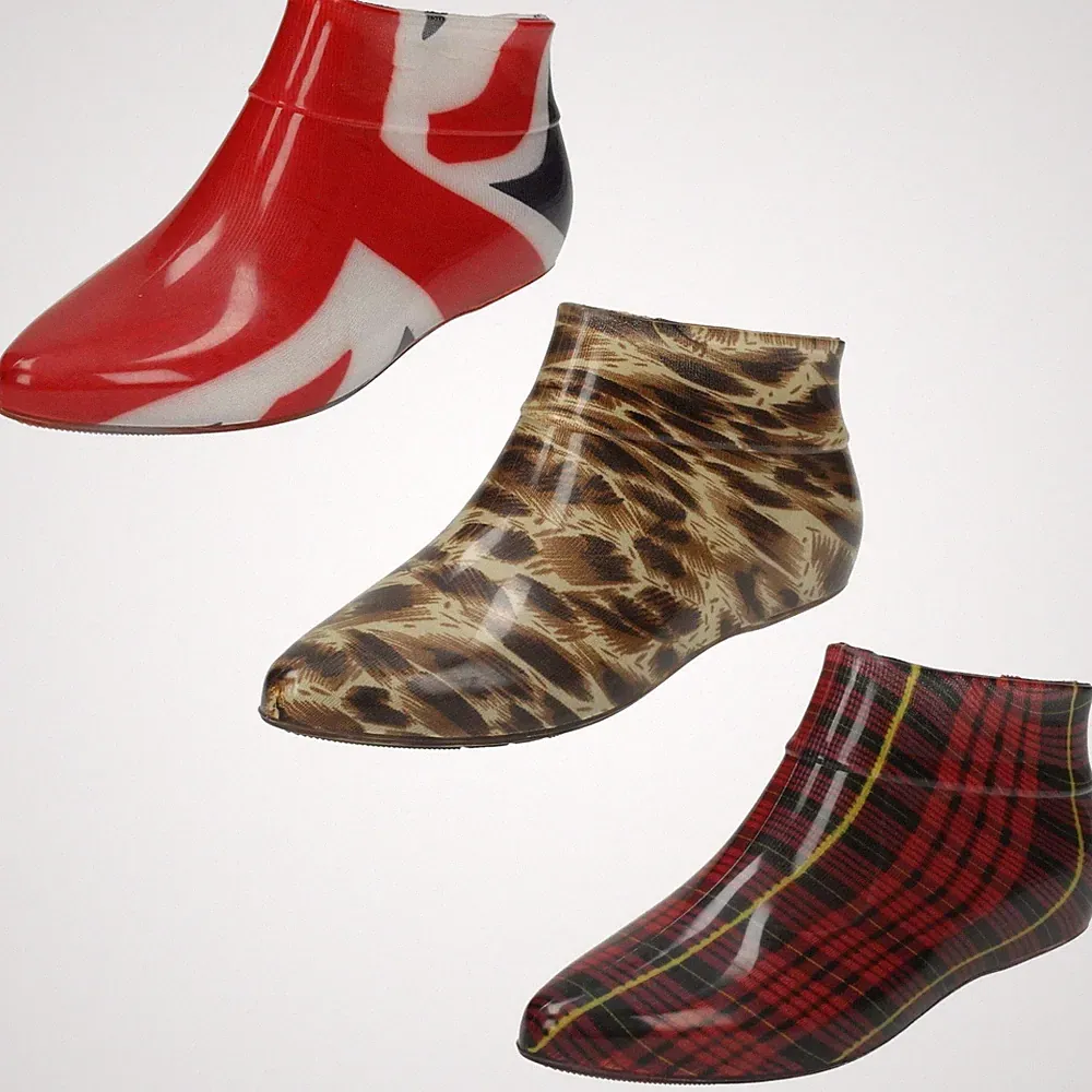 Damen Spot On Pixie Stil Knöchelhohe Gummistiefel