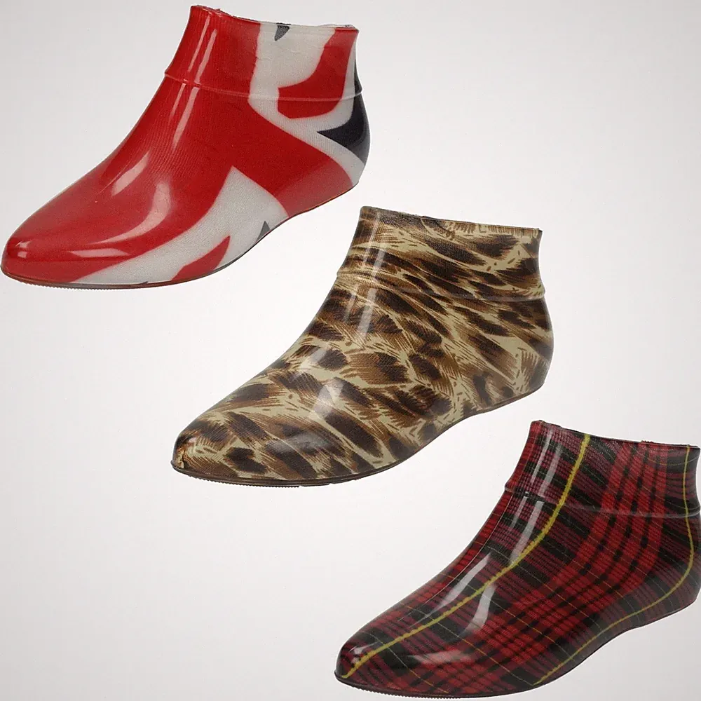 Damen Spot On Pixie Stil Knöchelhohe Gummistiefel