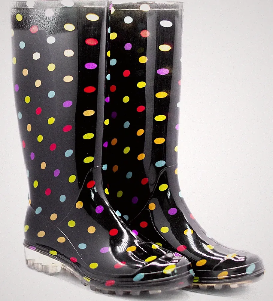 DAMEN SPOTS GARTEN FESTIVAL REGEN DAMEN GUMMISTIEFEL WASSERDICHT GUMMISTIEFEL