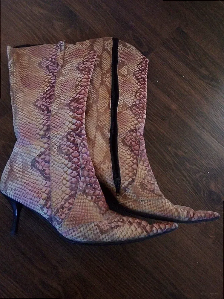 Damen stiefel 40 gebraucht schlangenleder? Sehr schön, fühlt sich gut an.
