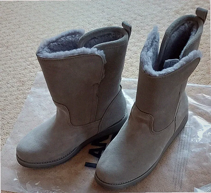 Damen Stiefel Boots EU-Größe 36, grau,gefüttert, Landsend, neuwertig, im Karton