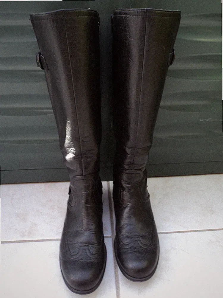 Damen Stiefel Größe 37/UK 4, schwarz, Leder, Paul Green, neu wertig