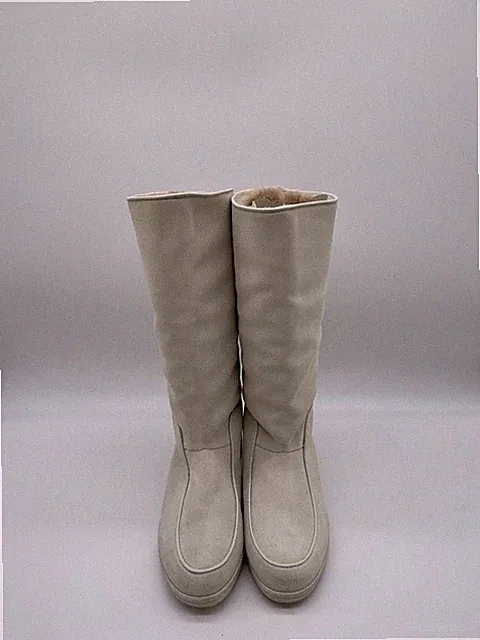 Damen - Stiefel- High Heels - Abs: Ohne - Golden Gate - 37 - Wildleder - Cremé