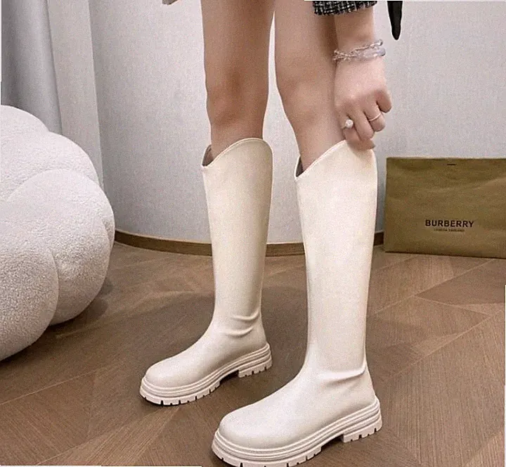 Damen Stiefel Reißverschluss Beige Gr.39 Neu