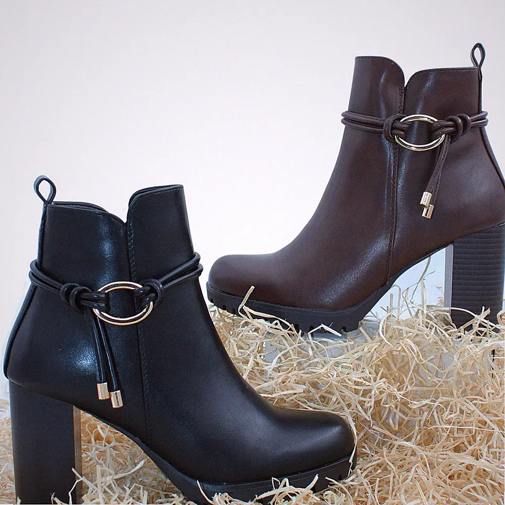 Damen Stiefel Schuhe Stiefeletten High Heels Stämme Anhänger 3008