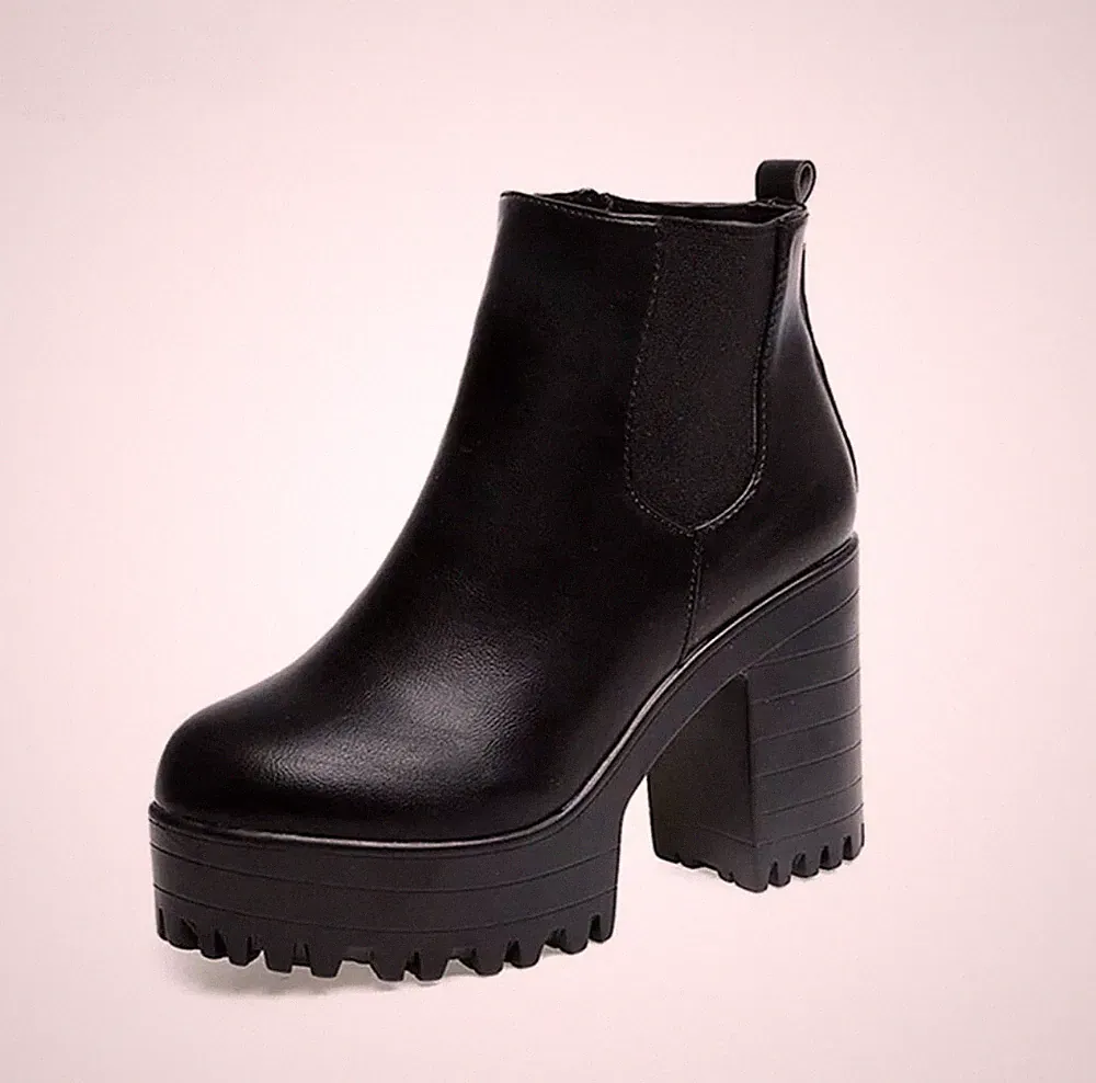 Damen Stiefel Schwarz Bordeaux / EU 35-40