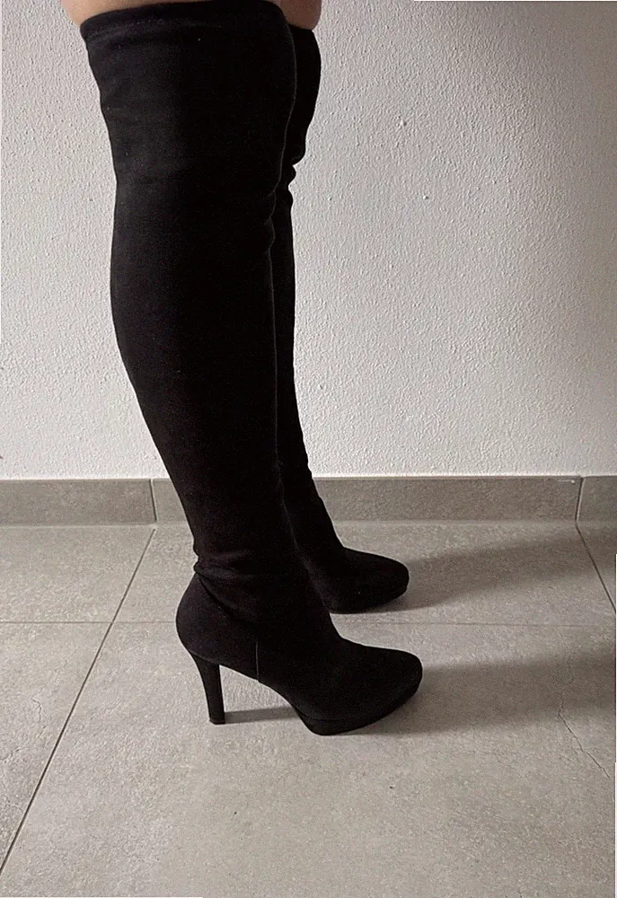 Damen Stiefel Schwarz Größe 40