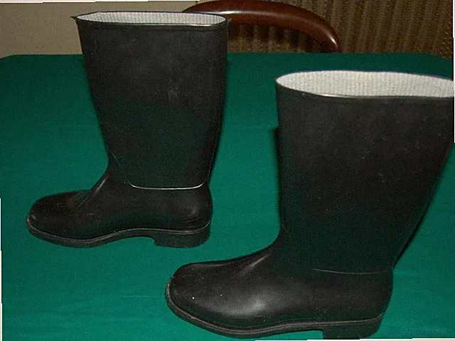 Damen Stiefel, schwarz, Gummi, EU 38, Made in Italy, gebraucht