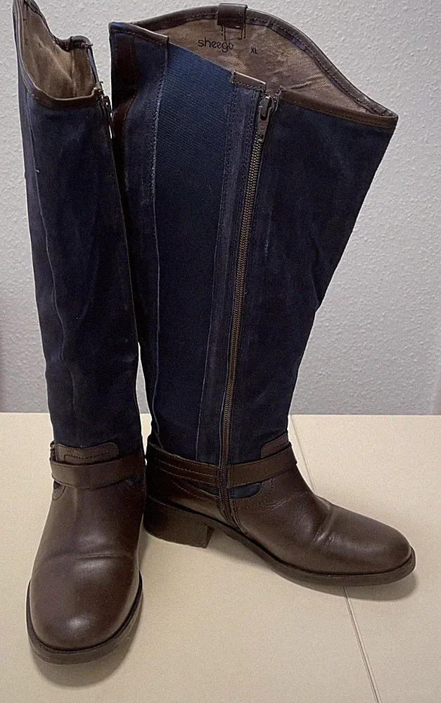 Damen Stiefel "SHEEGO" Extra Breite Umfang XL Gr.38 Gebraucht Top Zustand