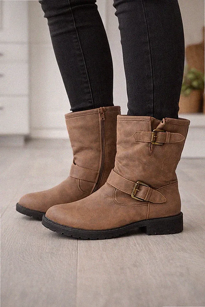 Damen stiefel warme Winter schuhe mit Futter Stiefelette - gr. 40 Winterfest