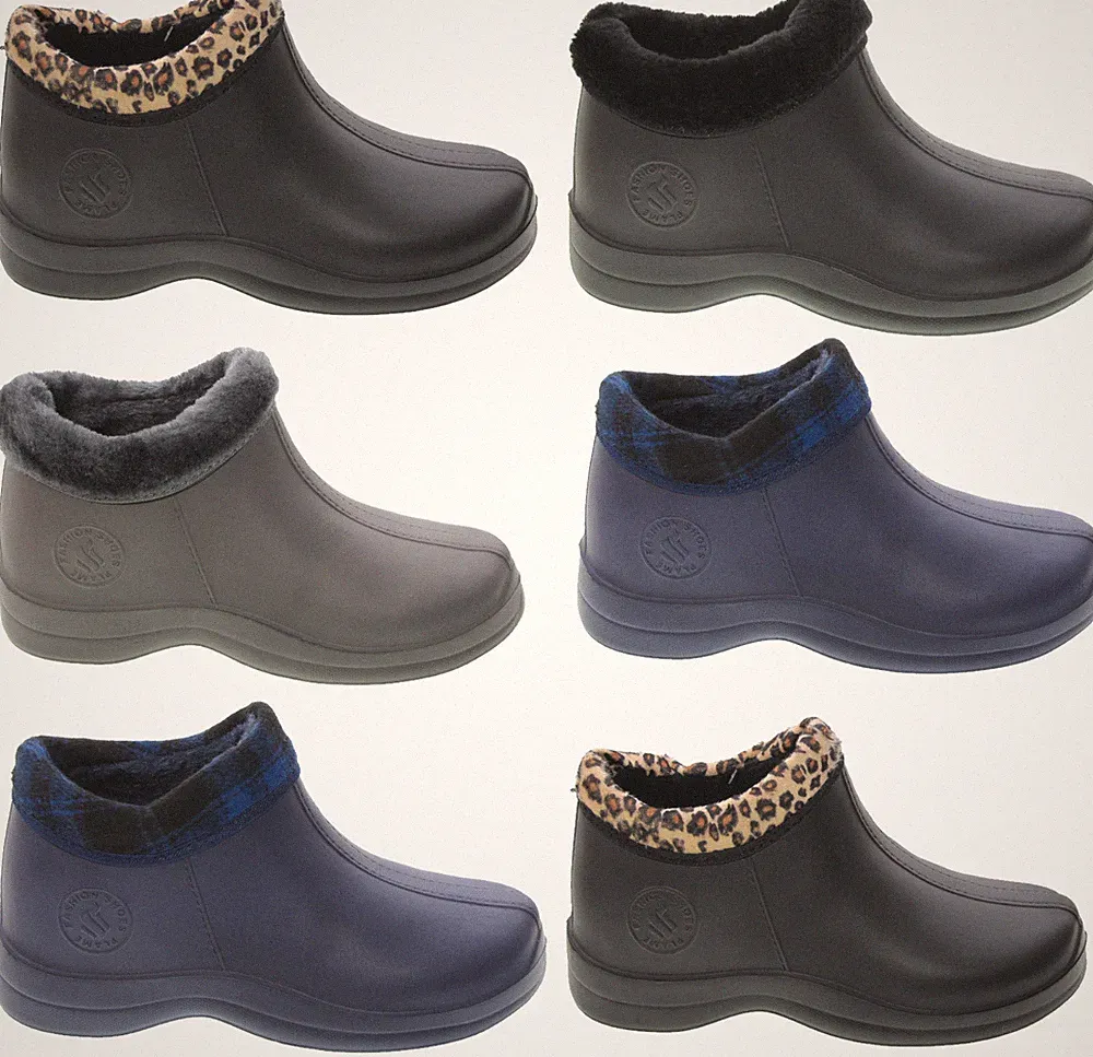 DAMEN STIEFELE GUMMI WASSERDICHT WINTERSTIEFEL GEFÜTTERT GR. 36-41
