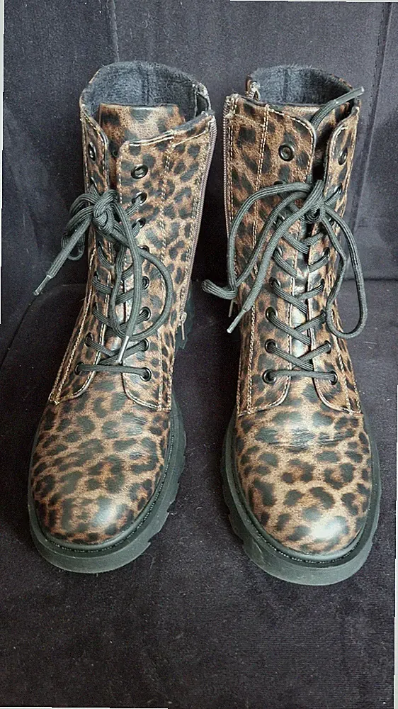 Damen Stiefelette Boots Leo Optik, Gr. 42, 1x getragen, Wie Neu