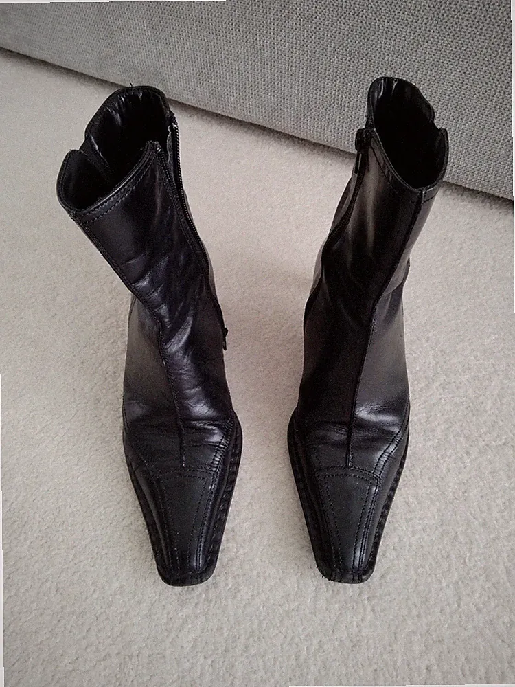 Damen Stiefelette Schwarz, Größe 38
