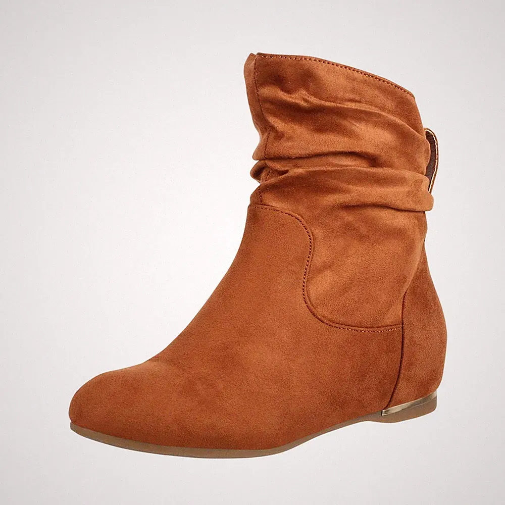 Damen Stiefeletten Boots Keilabsatz Chunkyrayan C270 Camel40