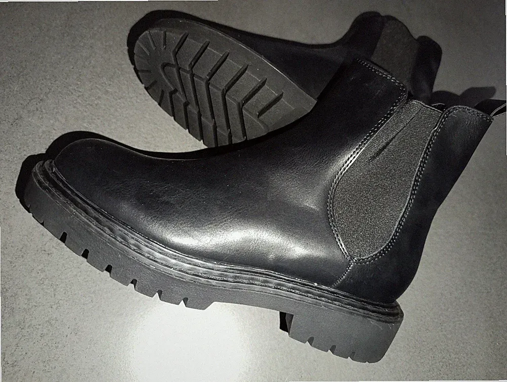 Damen Stiefeletten Boots Schwarz Größe 37