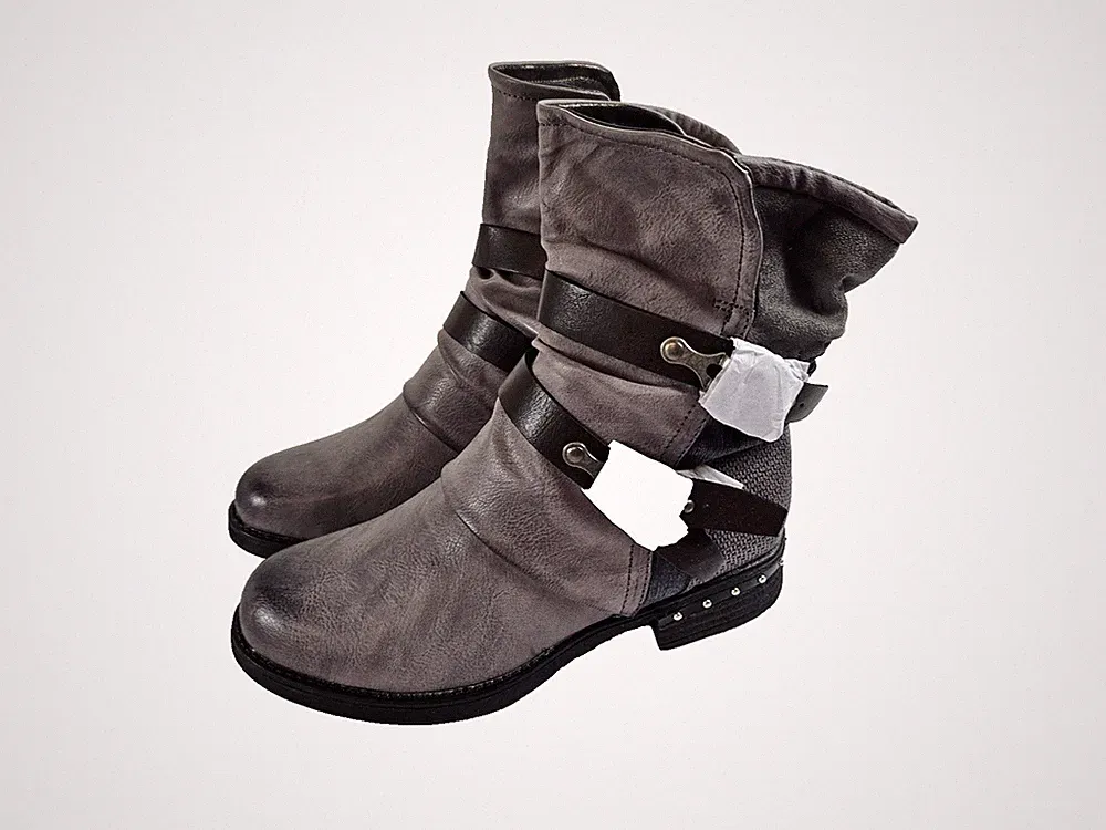 Damen Stiefeletten Bootschuuhe Stiefel Gr.39, Neu !!