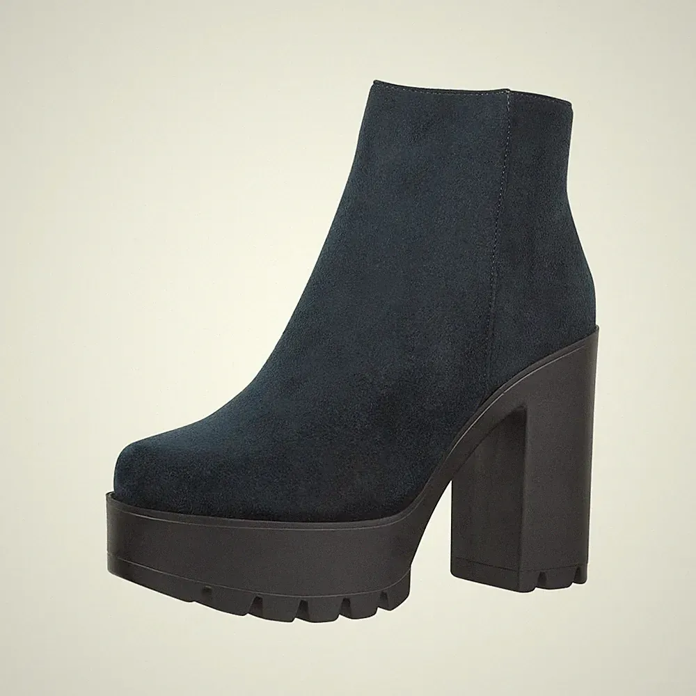 Damen Stiefeletten Chelsea Boots Chunkyrayan HQ115 Navy40