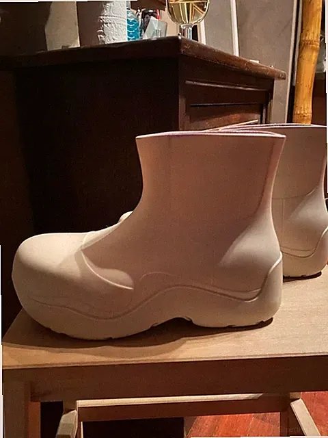Damen Stiefeletten, EU 39 - CREMEFARBEN - Gummi - sehr bequem