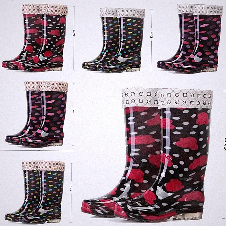 Damen Stiefeletten Gummistiefel Pelzgefüttert Regenschuhe Stiefel Gr.36-40