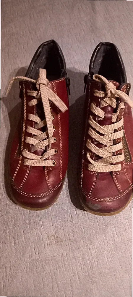 Damen Stiefeletten hoch, Marke: Rieker, Gr. 38, getragen