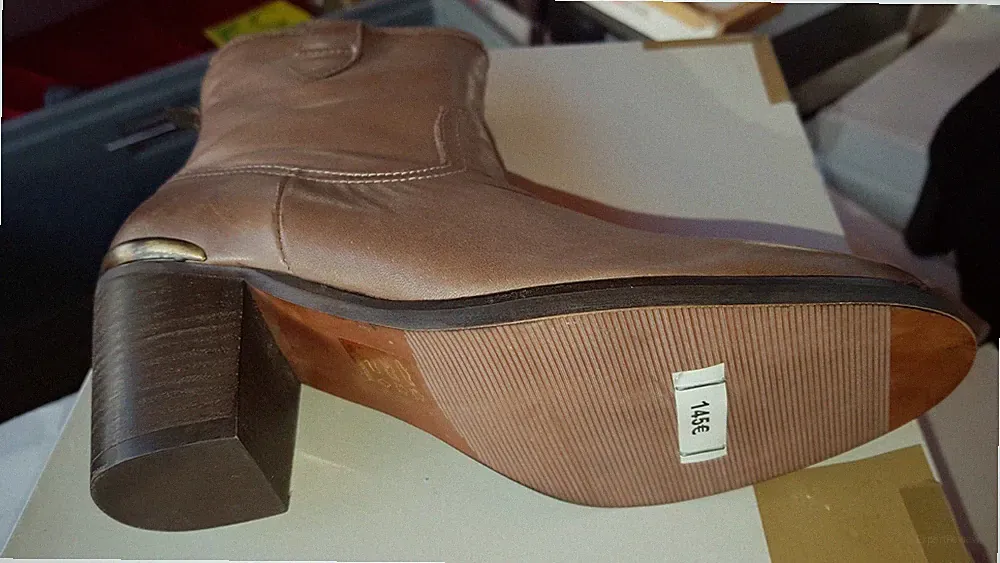 Damen Stiefeletten Marke MINKA DESIGHN Leder Neu Farbe Camel Gr. 36.38.41