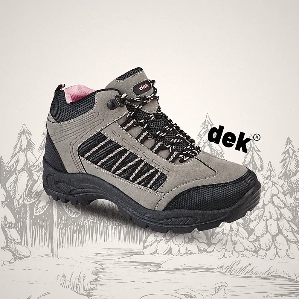 Damen Wander Trail Stiefel Dek Mid Knöchel Walking Trek Schnürschuhe Damenschuhe