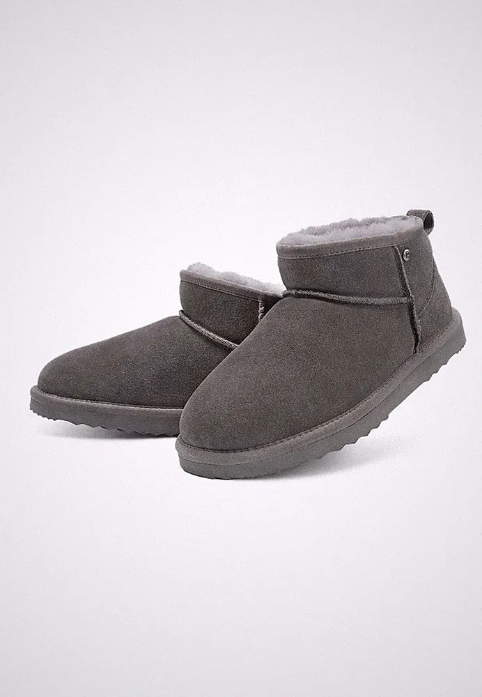 Damen Warm Gefütterte Winter Boots Stiefeletten Bequeme Lammfell-Stiefe EU37-42