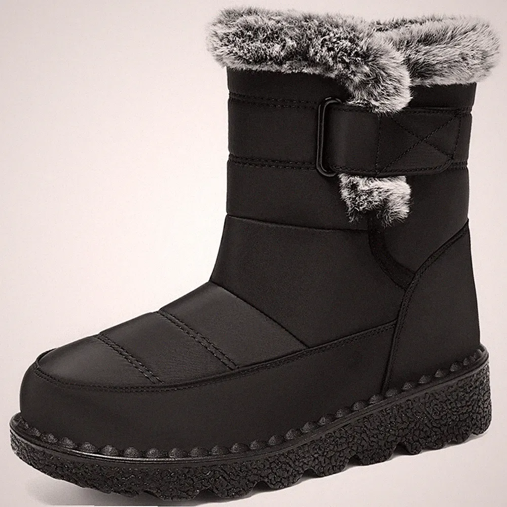 Damen Warme Winter‑Arbeitsstiefel, Wasserdichte Rutschfeste Schneestiefel