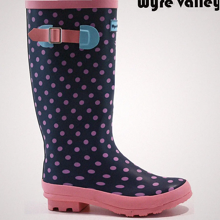 DAMEN WASSERDICHT GUMMISTIEFEL REGEN SCHNEE FESTIVAL GARTEN FLACH STIEFEL GRÖSSE