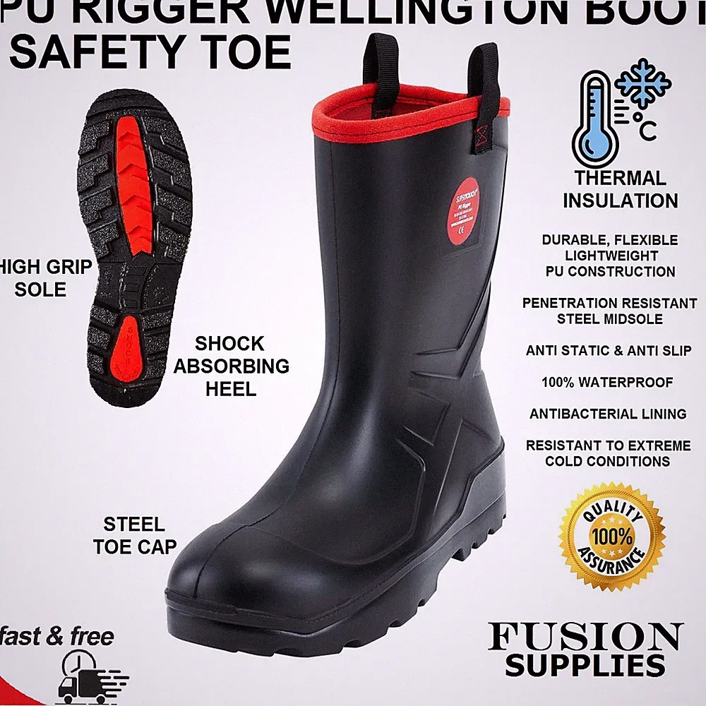 DAMEN WASSERDICHT STIEFEL HOF, MUCKER GUMMISTIEFEL SICHERHEIT ZEHENKAPPE LEICHT THERMO TIERARZT