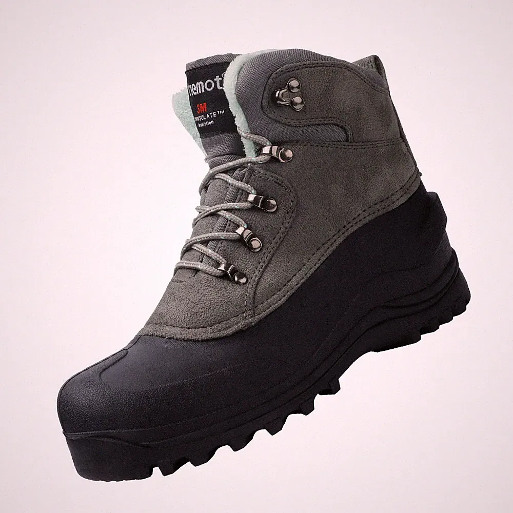 Grau Schneestiefel