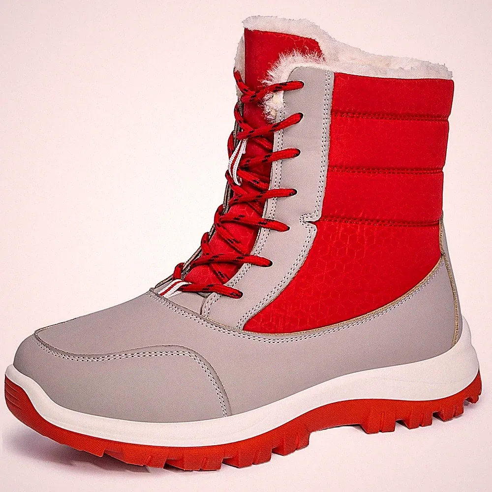 Damen Wasserdichte Rutschfeste Schneestiefel Warme Winter‑Arbeitsstiefel