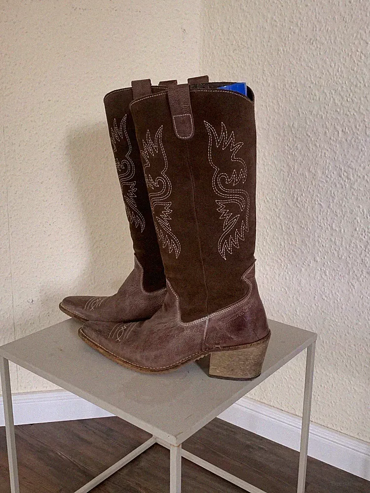 damen western cowboy stiefel stiefeletten 39