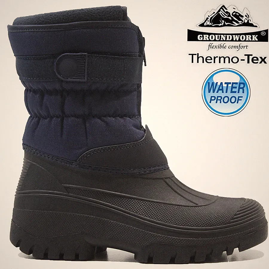 DAMEN WINTER SCHNEESTIEFEL WASSERDICHT MUCKER THERMO WELLINGTONS PELLSTIEFEL GRÖSSE