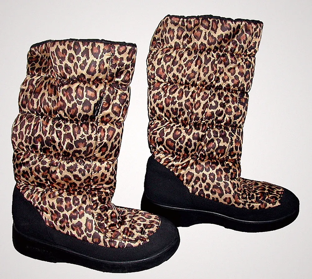 Damen Winter Stiefel italienischer Designer San Bernardo S.B. Leopard/Leo Gr. 39
